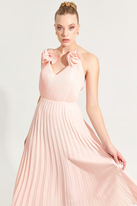 pink dress فستان استقبال، فستان مناسبات